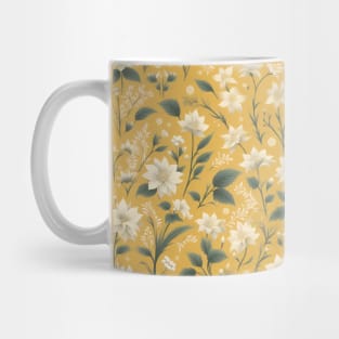 White Flowers Mug